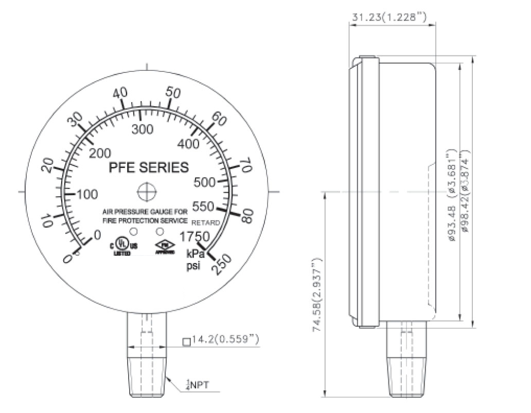 Fire Sprinkler Gauge Fire Sprinkler Gauge